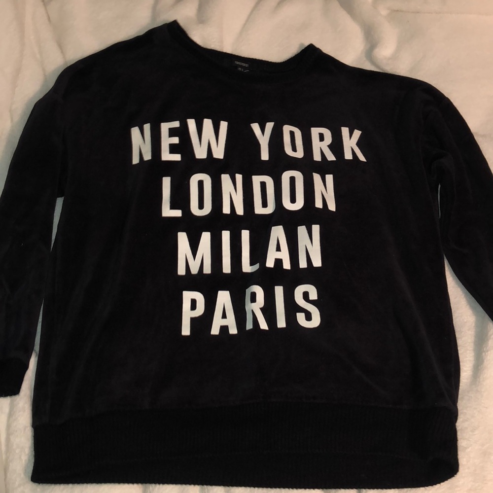Forever 21 Velvet Sweatshirt
